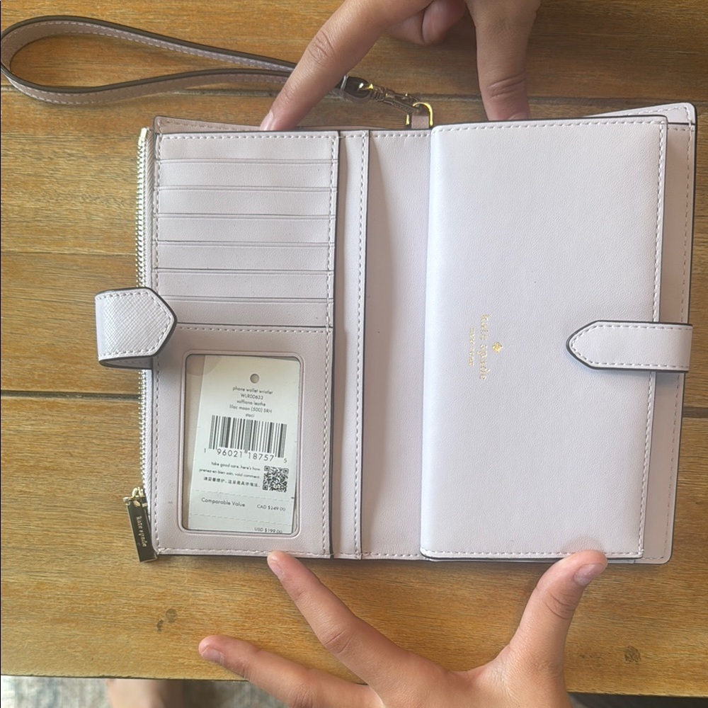 Kate Spade Lavender Wristlet - Picture 2 of 3